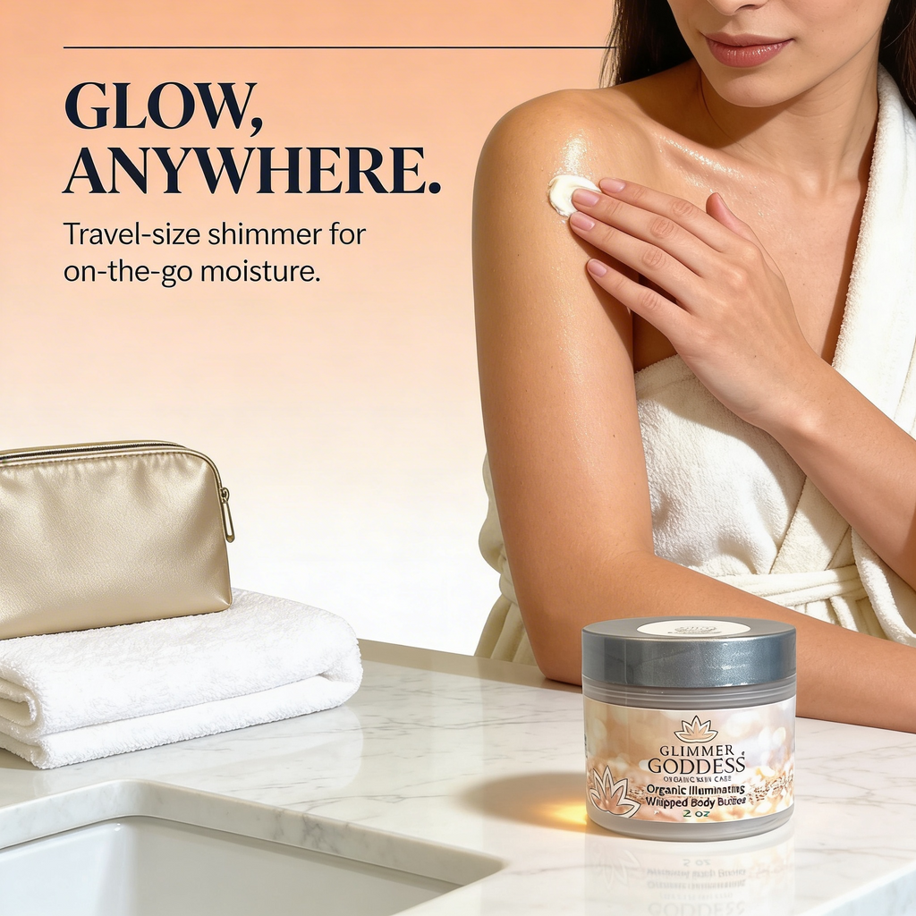 Organic Shimmer Body Butter 2 oz – Travel